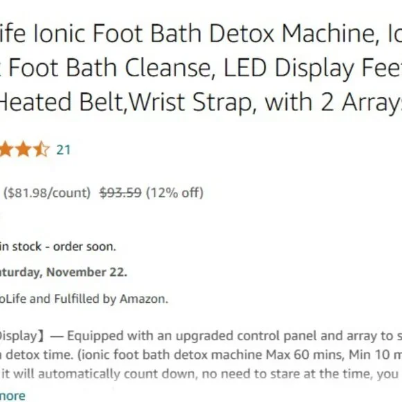 Ionic Foot Bath Spa- VnioLife - Picture 7 of 9